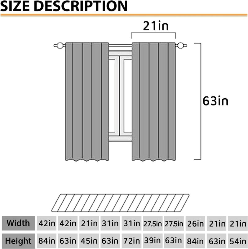 Lnepty Nautical Beach Curtains,Coastal Seahorse Undersea Animal Blue Bedroom Kids Room Drapes Treatments,Ocean Coral Summer Living Room Bathroom Window Curtains 2 Piece Set,42X63 Inch - Image 2